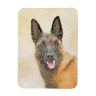 Magnet Flexible Peinture malinoise belge - Beau art original de ch