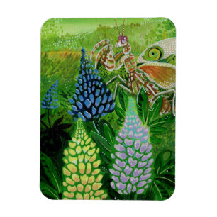 Magnet Flexible Peinture Mantis Fleur