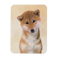 Peinture Shiba Inu (Rouge) - Art Chien original