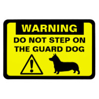 Pembroke Welsh Corgi Garde Chien Avertissement Hum
