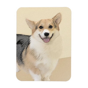 Magnet Flexible Pembroke Welsh Corgi Peinture - Chien d'art origin
