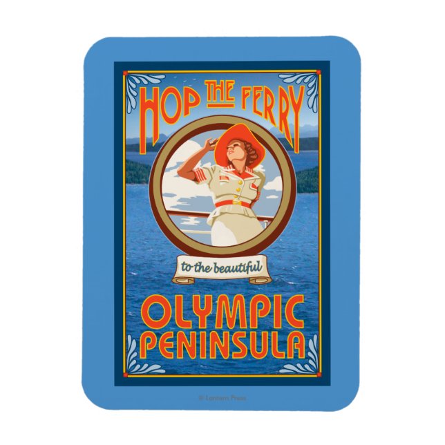 Magnet Flexible Péninsule olympique, WashingtonHop le ferry (Vertical)