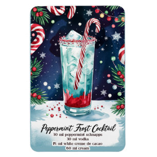 Magnet Flexible Peppermint Frost Cocktail de vacances Recette