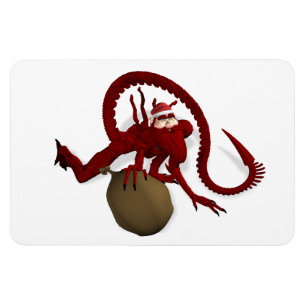 Magnet Flexible Père Noël Alien