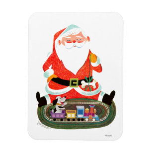Magnet Flexible Père Noël avec train