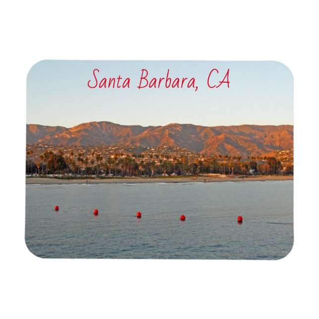 Magnet Flexible Père Noël Barbara, Californie coucher de soleil mo (Horizontal)