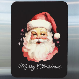 Magnet Flexible Père Noël Rétro Vintage Joyeux Noël Noir