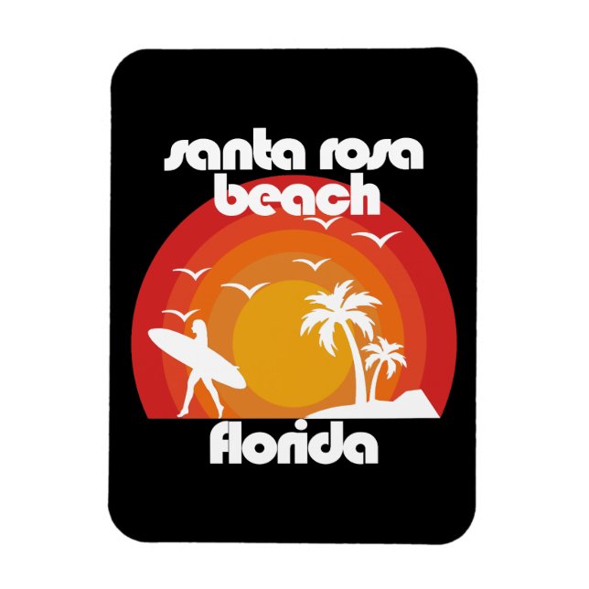 Magnet Flexible Père Noël Rosa Beach, Floride (Vertical)