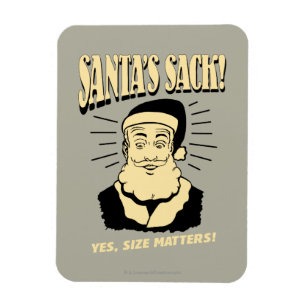 Magnet Flexible Père Noël Sack : Oui, la taille compte