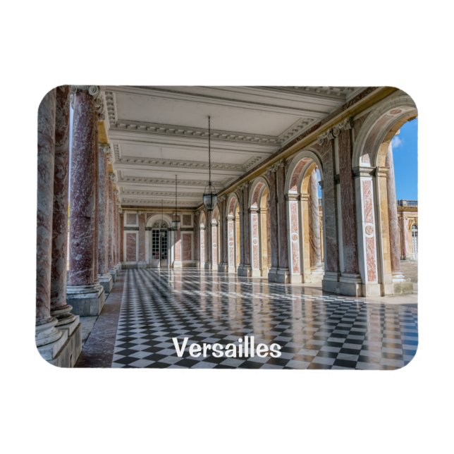 Magnet Flexible péristyle du Grand Trianon dans le palais de Versa (Horizontal)