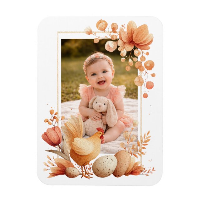 Magnet Flexible Personalized Easter Photo Keepsake  (Vertical)