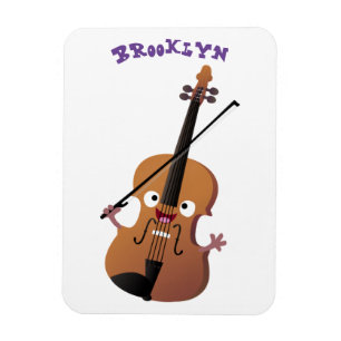 Magnet Flexible Personnage de dessin animé musical au violon drôle
