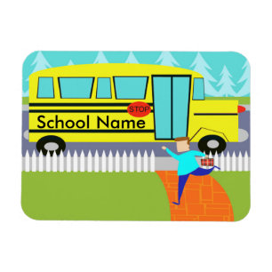Magnet Flexible Personnalisable à l'école de rattrapage Bus Flexi 