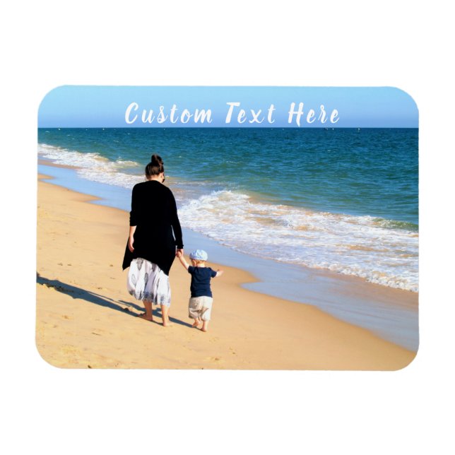 Magnet Flexible personnalisation de votre aimant photo avec texte  (Horizontal)