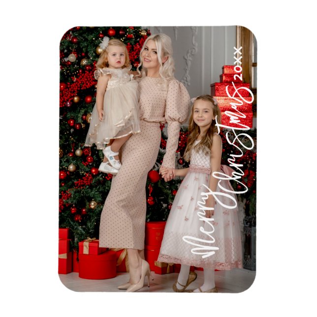 Magnet Flexible Personnalisé Cartes photos de famille, vacances de (Vertical)