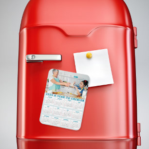 Magnet Flexible Personnalisé Grand-mère Enfants Photo Calendrier 2
