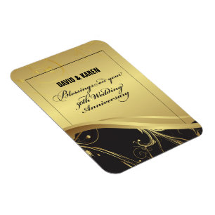 Magnet Flexible Personnaliser, 50e anniversaire Mariage Religieux