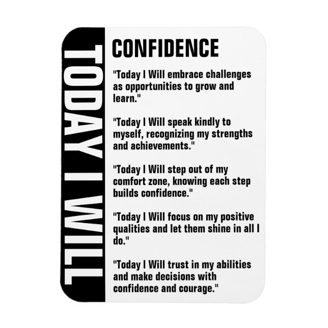 Magnet Flexible Personnaliser de rappel des objectifs de confiance (Vertical)