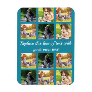 Magnet Flexible Personnaliser le collage photo et le texte