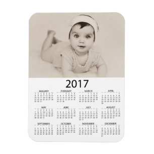 Magnet Flexible Personnalisez ce mini calendrier de la photo 2017
