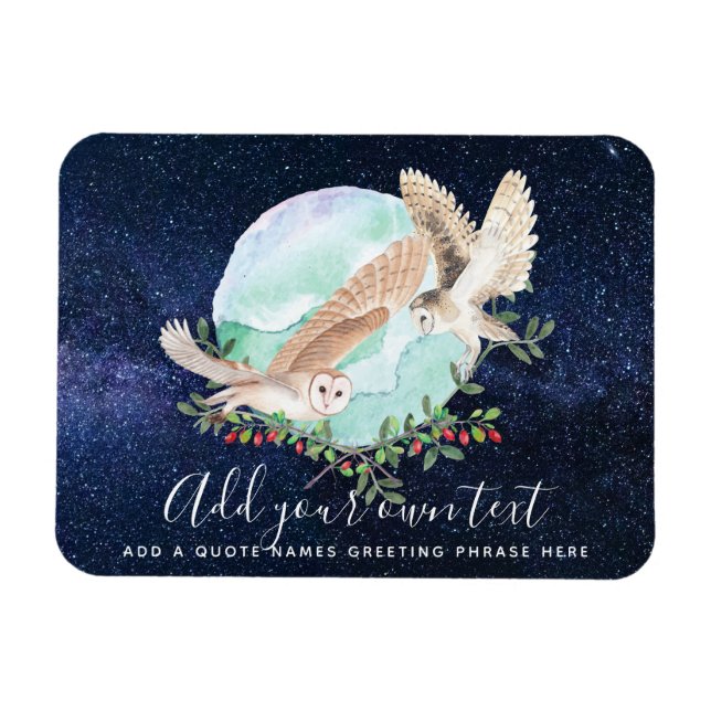 Magnet Flexible Personnalité d'Owls (Horizontal)