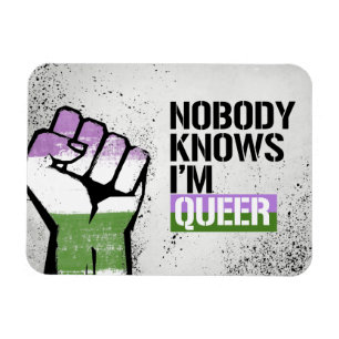 Magnet Flexible Personne ne sait que je suis gay - - Droits LGBTQ