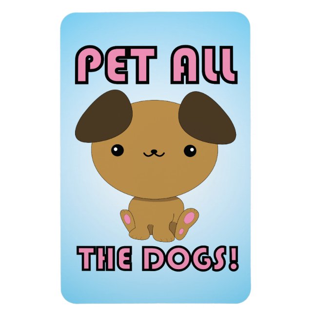 Magnet Flexible Pet tous les chiens ! Kawaii Puppy (Vertical)