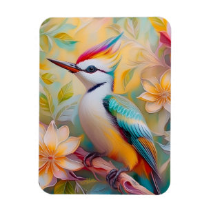 Magnet Flexible Petit arc-en-ciel Pic Imaginaire Oiseau