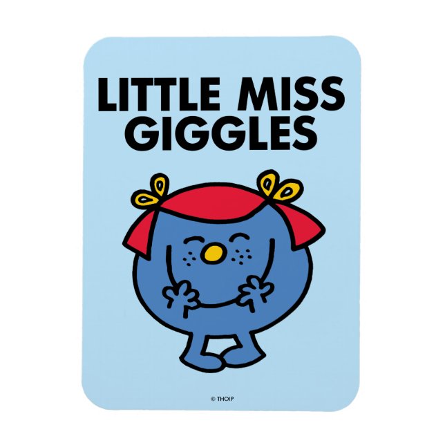 Magnet Flexible Petite Miss Giggles | Lettres noires (Vertical)