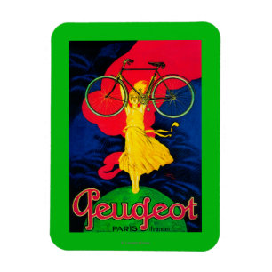 Magnet Flexible Peugeot Bicyclette Poster VintageEurope