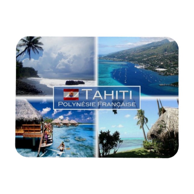 Magnet Flexible PF Polynésie française - Tahiti - (Horizontal)