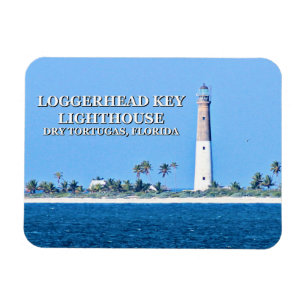 Magnet Flexible Phare Clé de la tête de bois, Tortugas Sec Floride