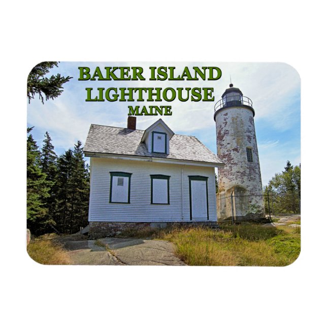 Magnet Flexible Phare de Baker Island, Maine (Horizontal)
