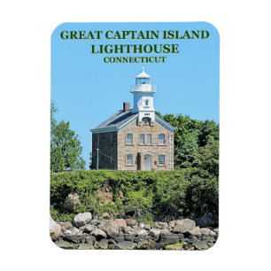 Magnet Flexible Phare de Great Captain Island, Aimant photo CT