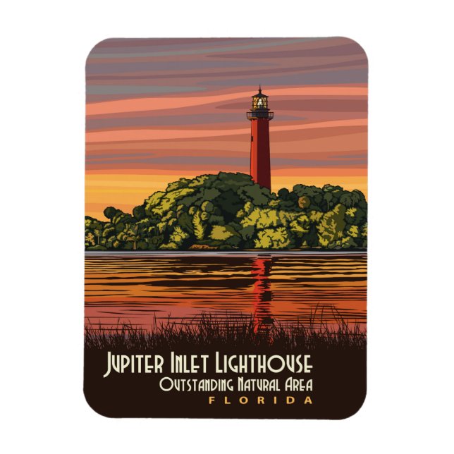 Magnet Flexible Phare de Jupiter Inlet (Vertical)