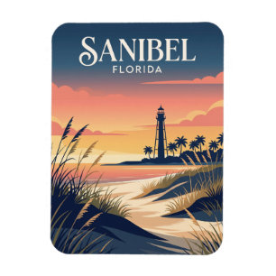 Magnet Flexible Phare de l'île de Sanibel USA