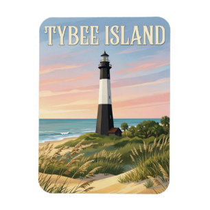 Magnet Flexible Phare de l'île de Tybee