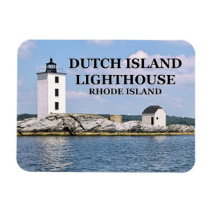 Magnet Flexible Phare de l'île néerlandaise, Rhode Island Photo Ma