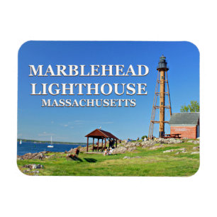 Magnet Flexible Phare de Marblehead, aimant du Massachusetts Flexi