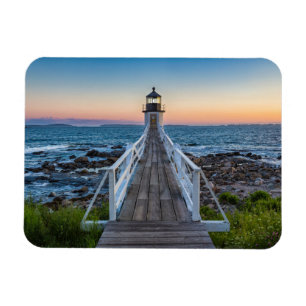 Magnet Flexible Phare de Marshall Point au coucher du soleil