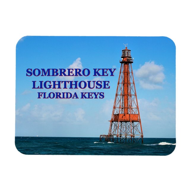 Magnet Flexible Phare de Sombrero Key, Floride Keys (Horizontal)