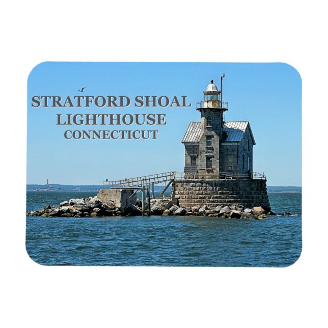 Magnet Flexible Phare de Stratford Shoal, Connecticut (Horizontal)