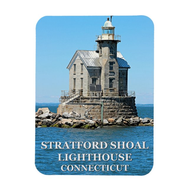 Magnet Flexible Phare de Stratford Shoal, Connecticut (Vertical)