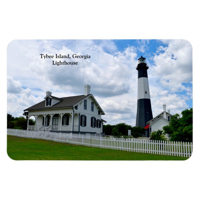 Magnet Flexible Phare de Tybee Island, Géorgie (Horizontal)