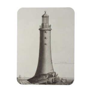 Magnet Flexible Phare d'Edystone gravé par Edouard Rooker (c.1