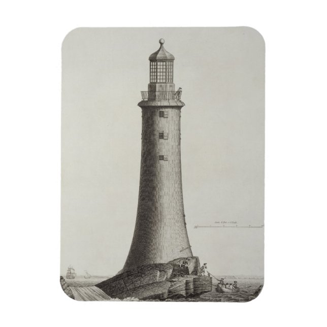 Magnet Flexible Phare Edystone gravé par Edward Rooker (c.1 (Vertical)