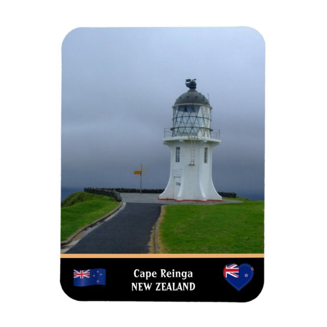 Magnet Flexible Phare et Cap Reinga - Maori / Nouvelle-Zélande (Vertical)