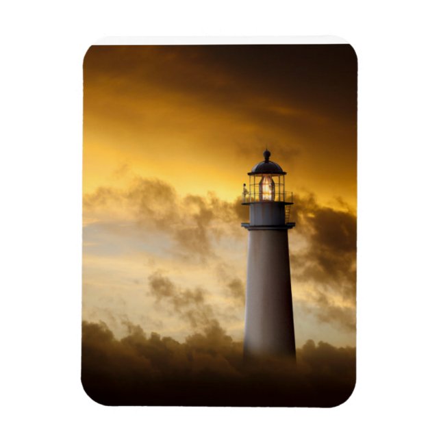 Magnet Flexible Phare lumineux sous ciel dramatique (Vertical)
