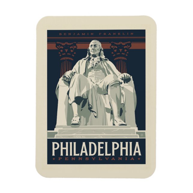 Magnet Flexible Philadelphie | Institut Benjamin Franklin (Vertical)
