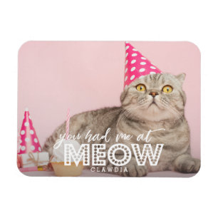 Magnet Flexible Photo Cat   Vous M'Avez Eu À Meow